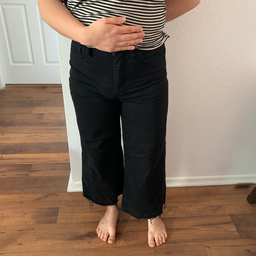 Madewell wide leg crop pants
